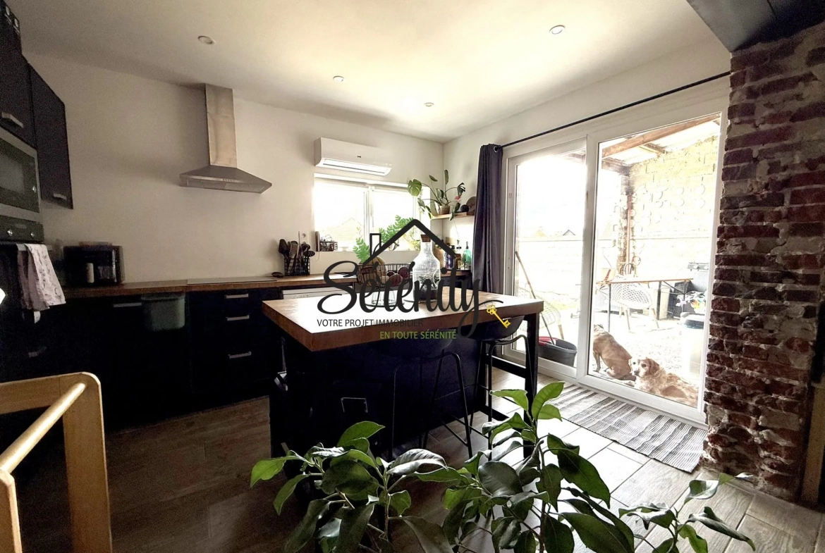 Maison individuelle 110 m² avec jardin proche autoroute à Paillencourt 