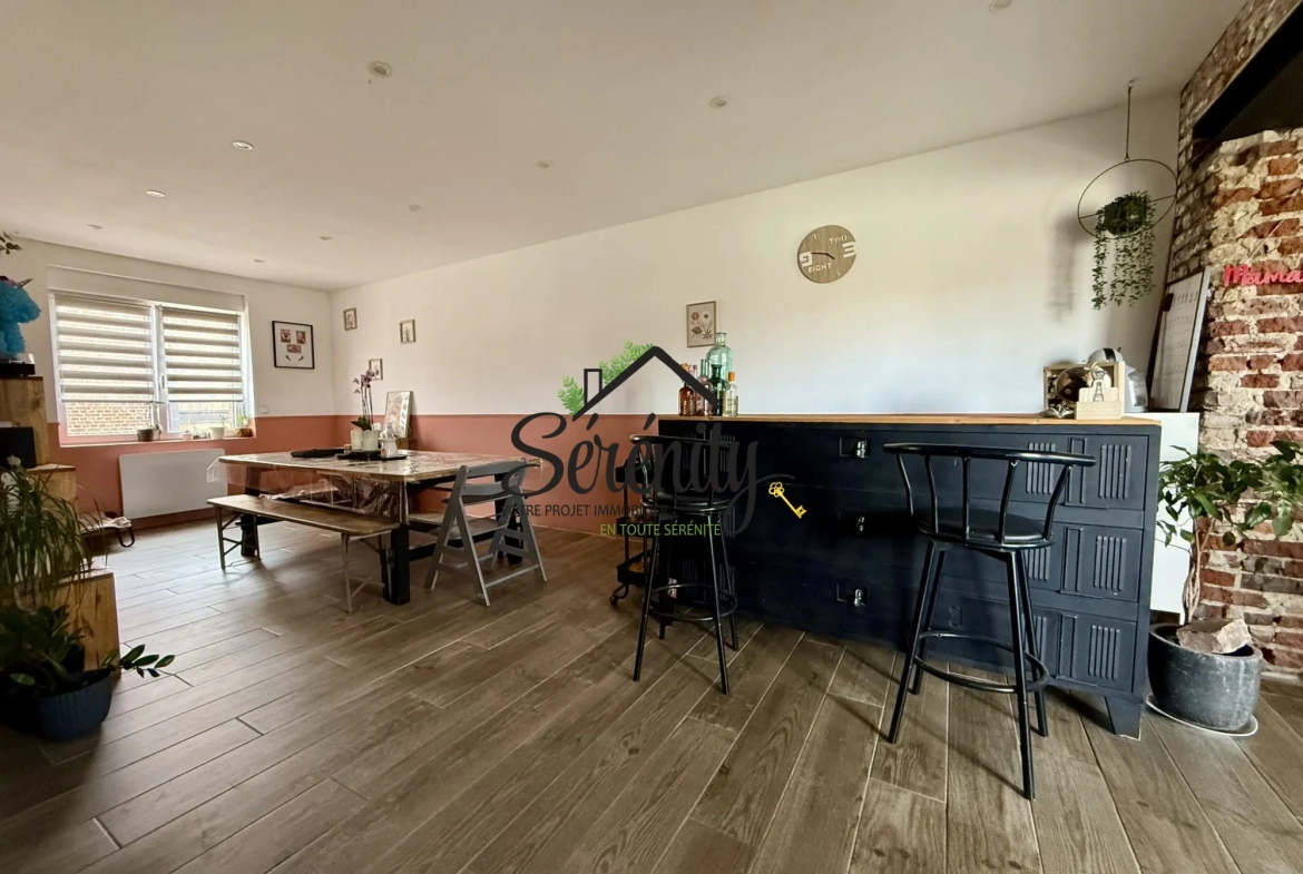 Maison individuelle 110 m² avec jardin proche autoroute à Paillencourt 
