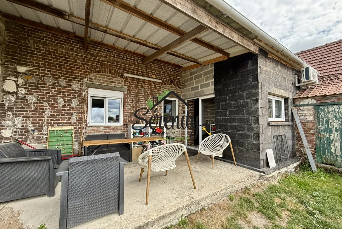 Maison individuelle 110 m² avec jardin proche autoroute à Paillencourt 