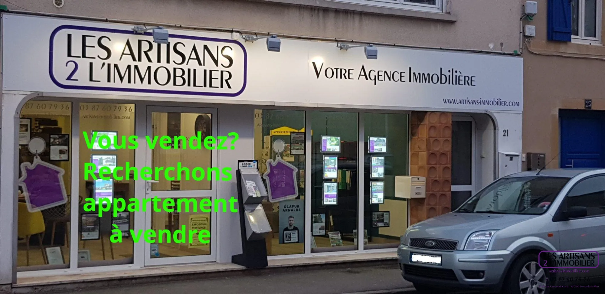 Appartement F2 ou F3 à vendre à Metz et sa périphérie 