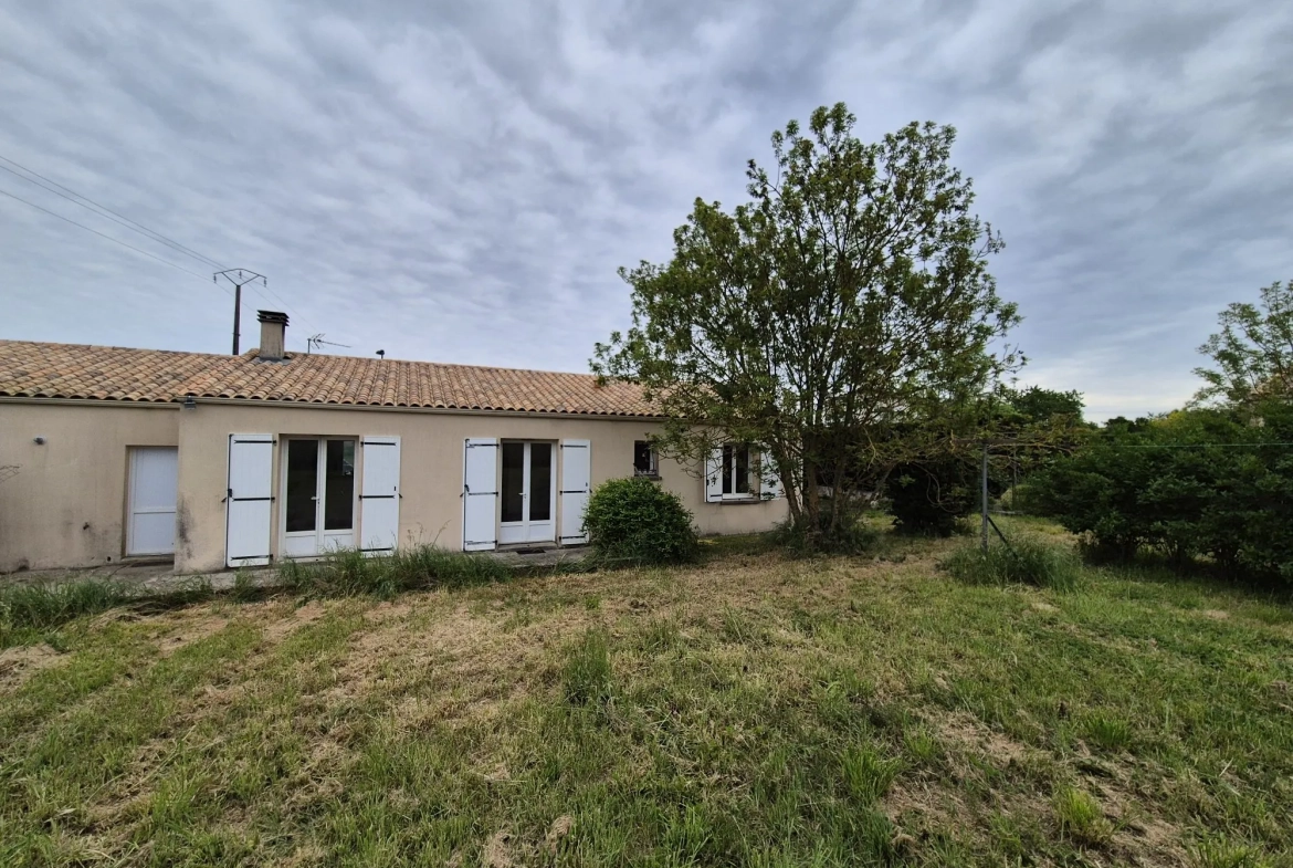Maison de plain-pied à Surgères avec jardin clos et garage - Prêt à emménager 