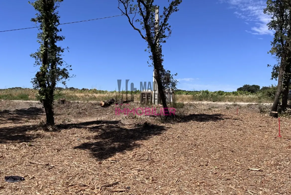 Terrain constructible à vendre à Bedarrides avec permis accepté 