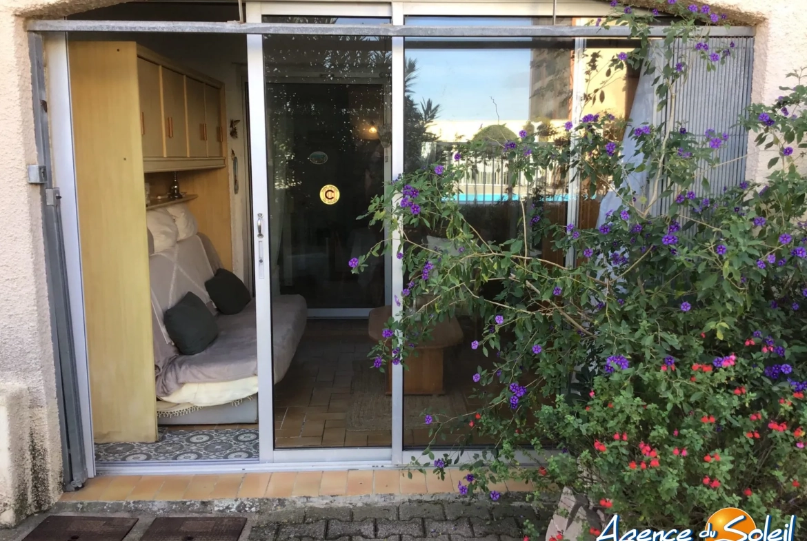 Studio spacieux avec loggia et équipements sportifs à Le Barcarès 