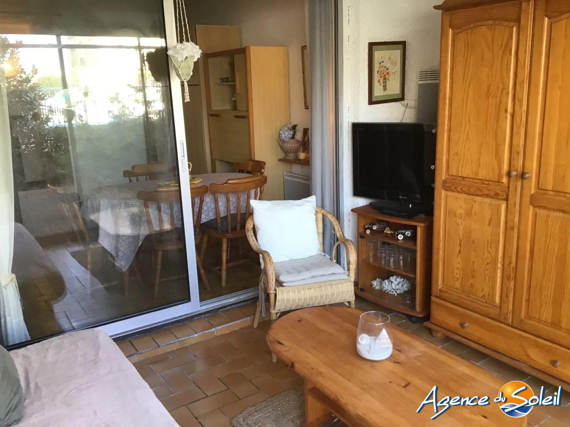Studio spacieux avec loggia et équipements sportifs à Le Barcarès 