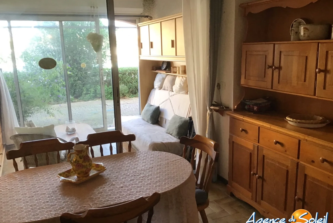 Studio spacieux avec loggia et équipements sportifs à Le Barcarès 