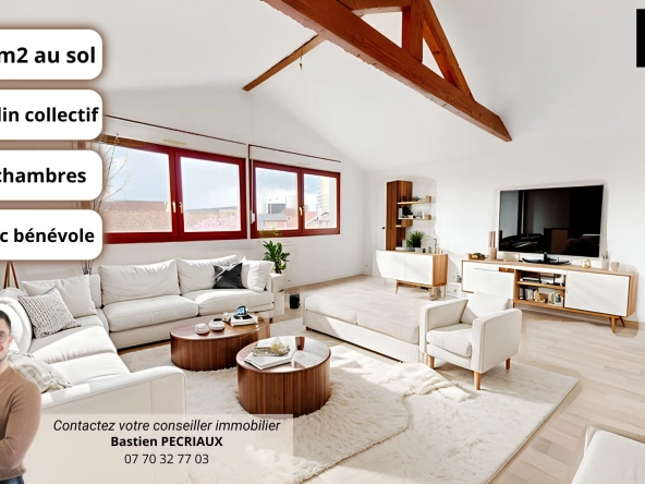 Appartement T3/4 lumineux avec jardin, cave à Belfort - Investissement ou résidence principale