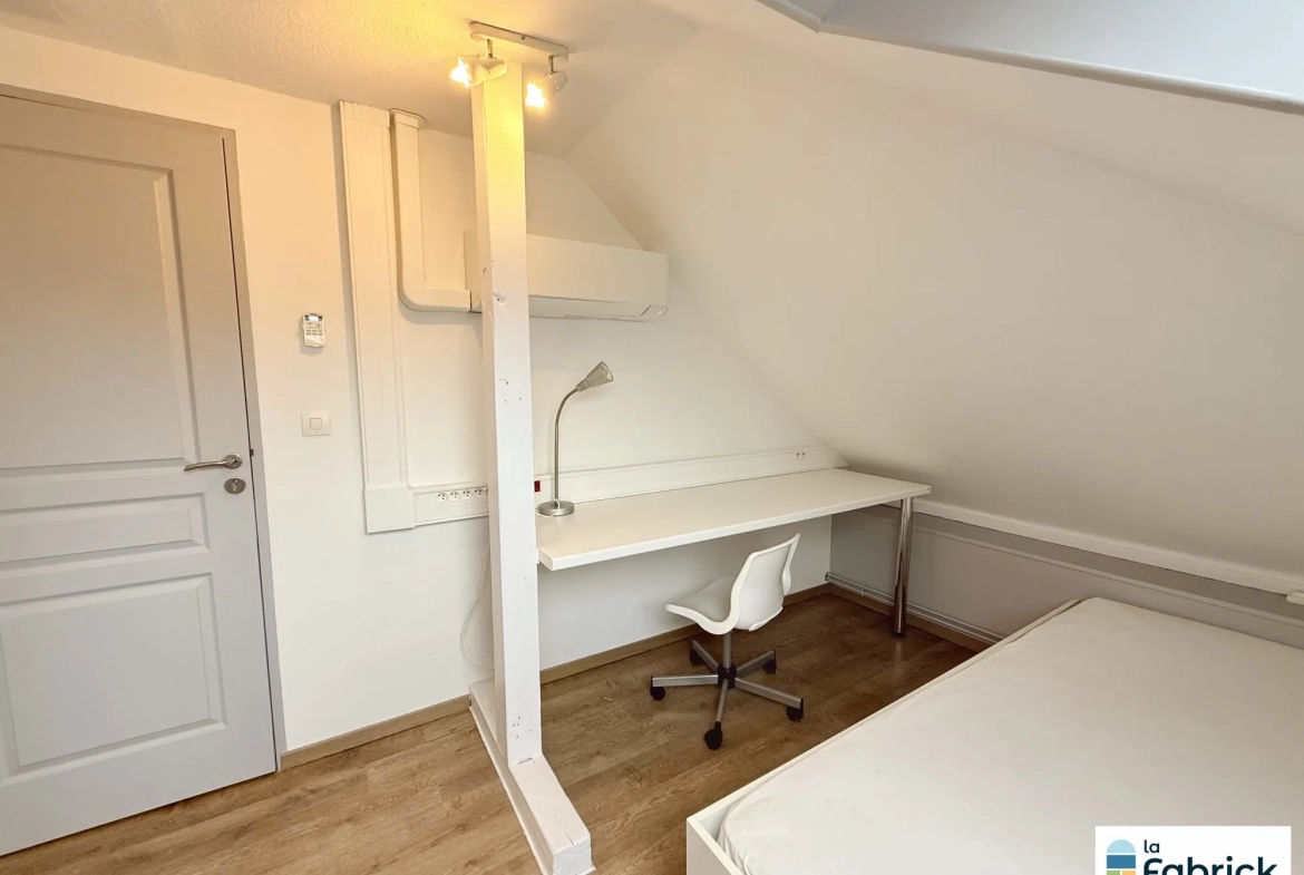 Appartement lumineux et rénové de 46m² à Strasbourg – Dernier étage, meublé 