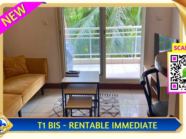 Appartement T1bis meublé à Montgaillard avec haute rentabilité locative