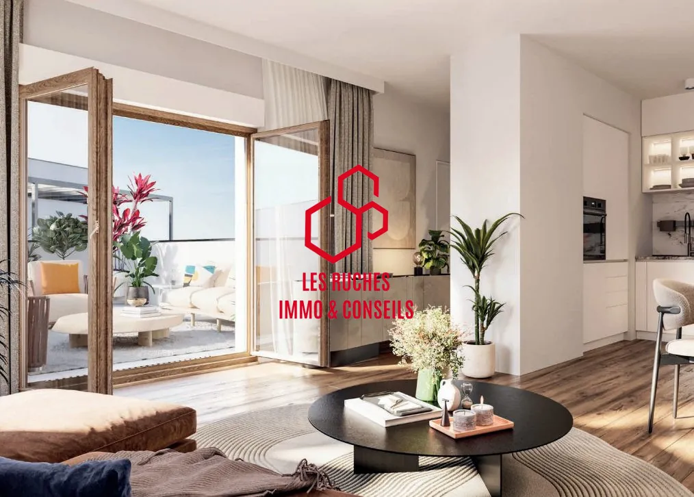 Appartement T1 avec deux terrasses et jardin à vendre à Aulnay-sous-Bois 