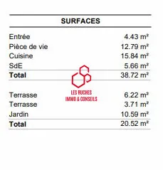 Appartement T1 avec deux terrasses et jardin à vendre à Aulnay-sous-Bois 
