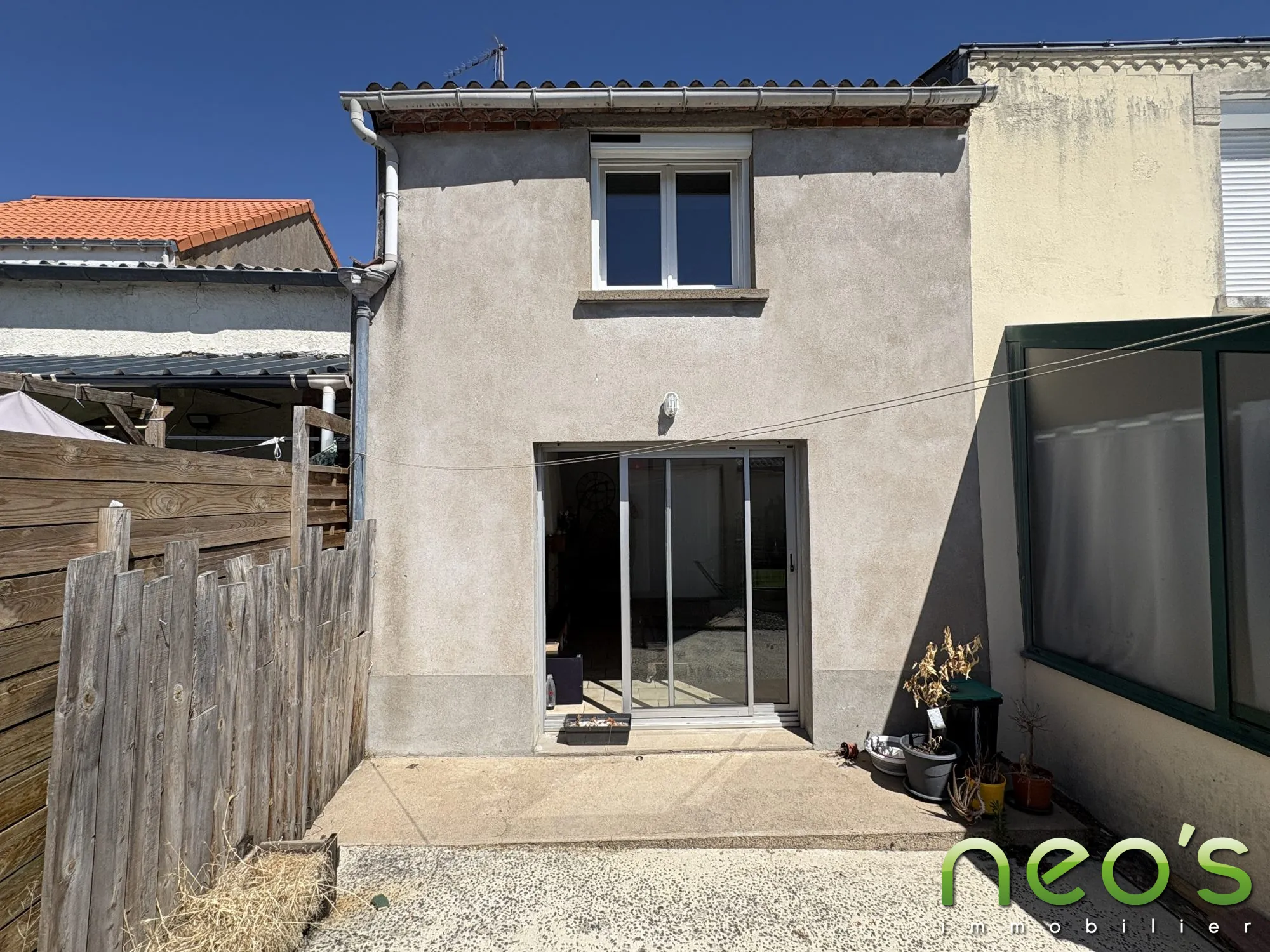 Maison de bourg à vendre à Saint-Macaire-en-Mauges de 93 m² avec cour et garage 