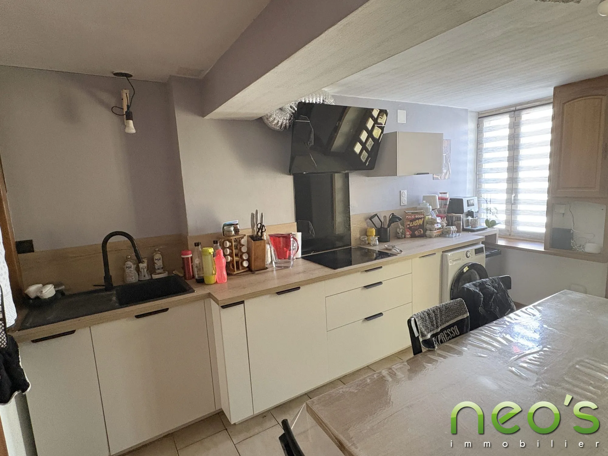 Maison de bourg à vendre à Saint-Macaire-en-Mauges de 93 m² avec cour et garage 