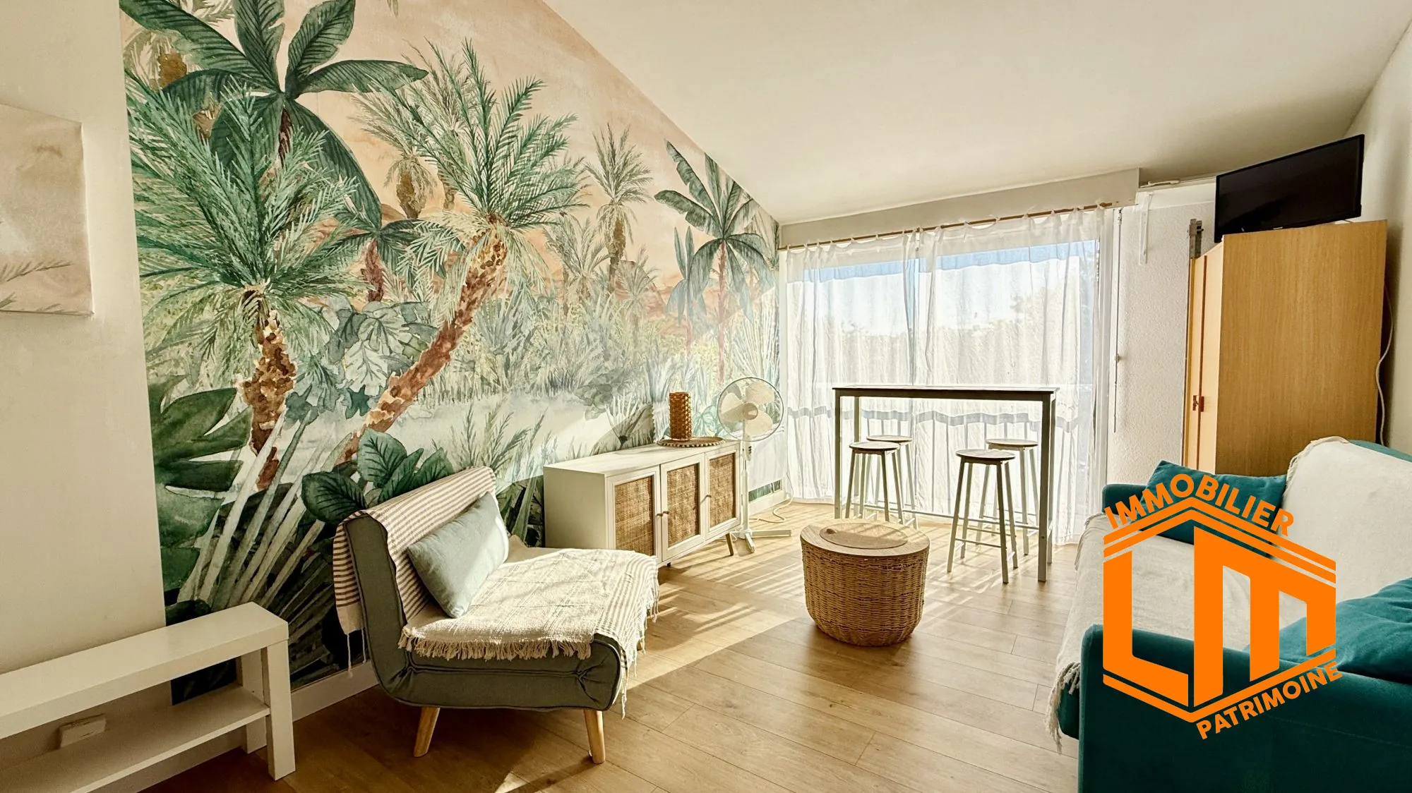 Studio lumineux de 19 m² avec vue dégagée à Agde - Dernier étage avec ascenseur 