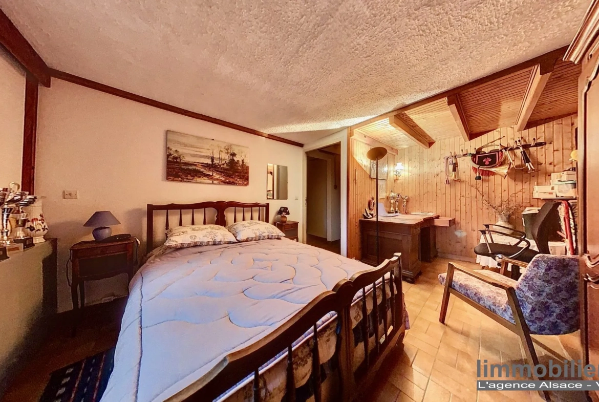 Maison en viager occupé à Ban de Laveline, 102 m², terrain arboré, sans rente 