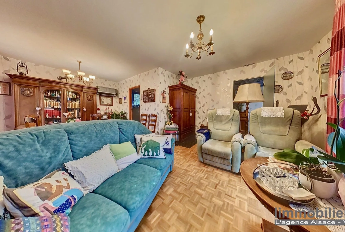 Maison en viager occupé à Ban de Laveline, 102 m², terrain arboré, sans rente 