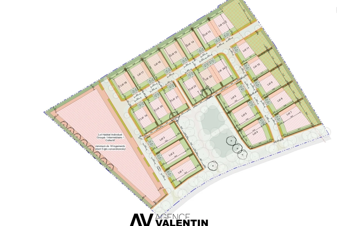 Terrain constructible à Lorry-lès-Metz de 426 m² avec projet de maison neuf 
