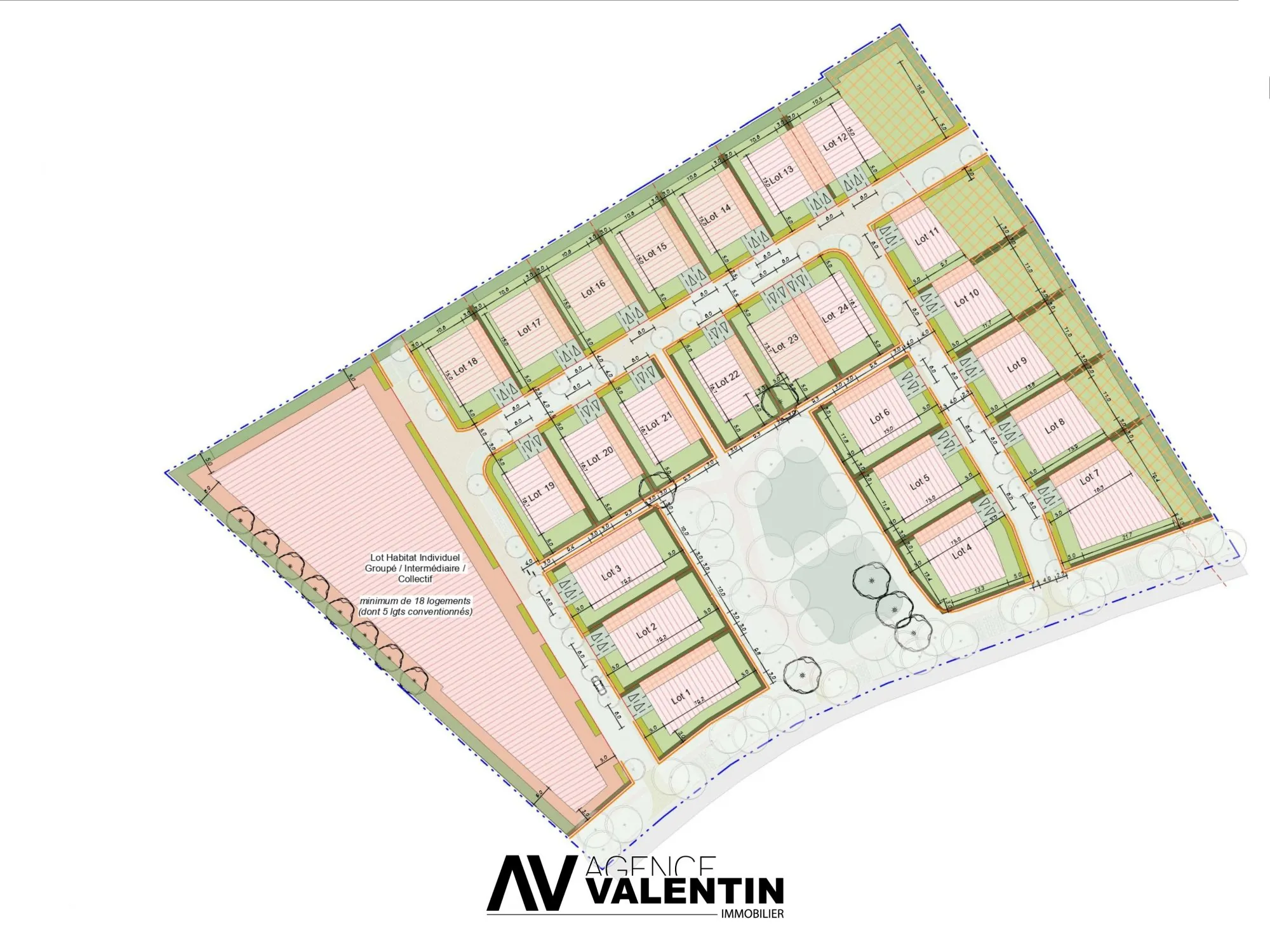 Terrain constructible à Lorry-lès-Metz de 426 m² avec projet de maison neuf 