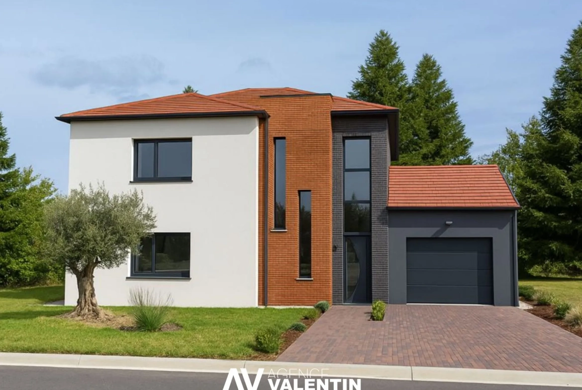 Terrain constructible à Lorry-lès-Metz de 426 m² avec projet de maison neuf 