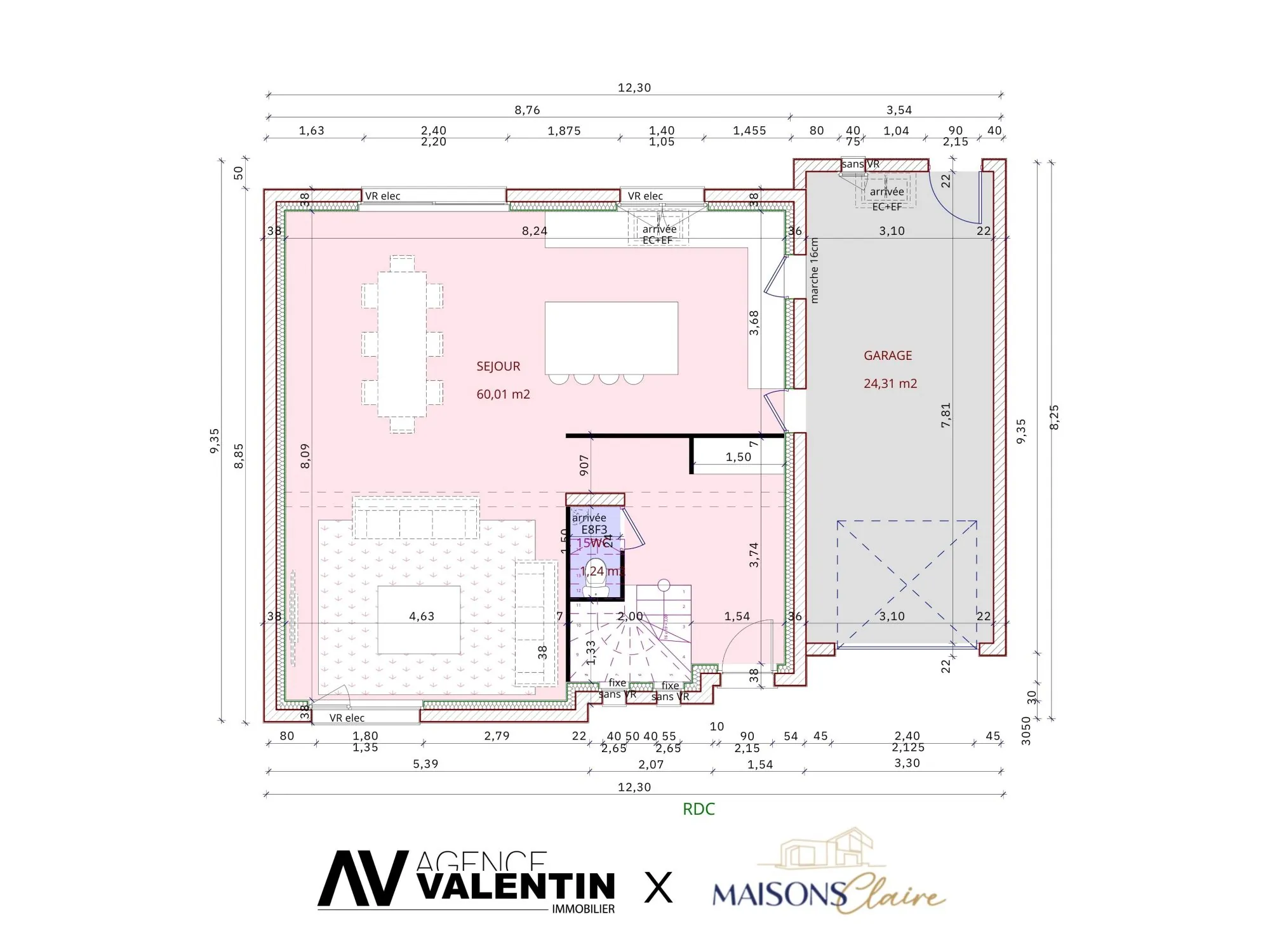 Terrain constructible à Lorry-lès-Metz de 426 m² avec projet de maison neuf 