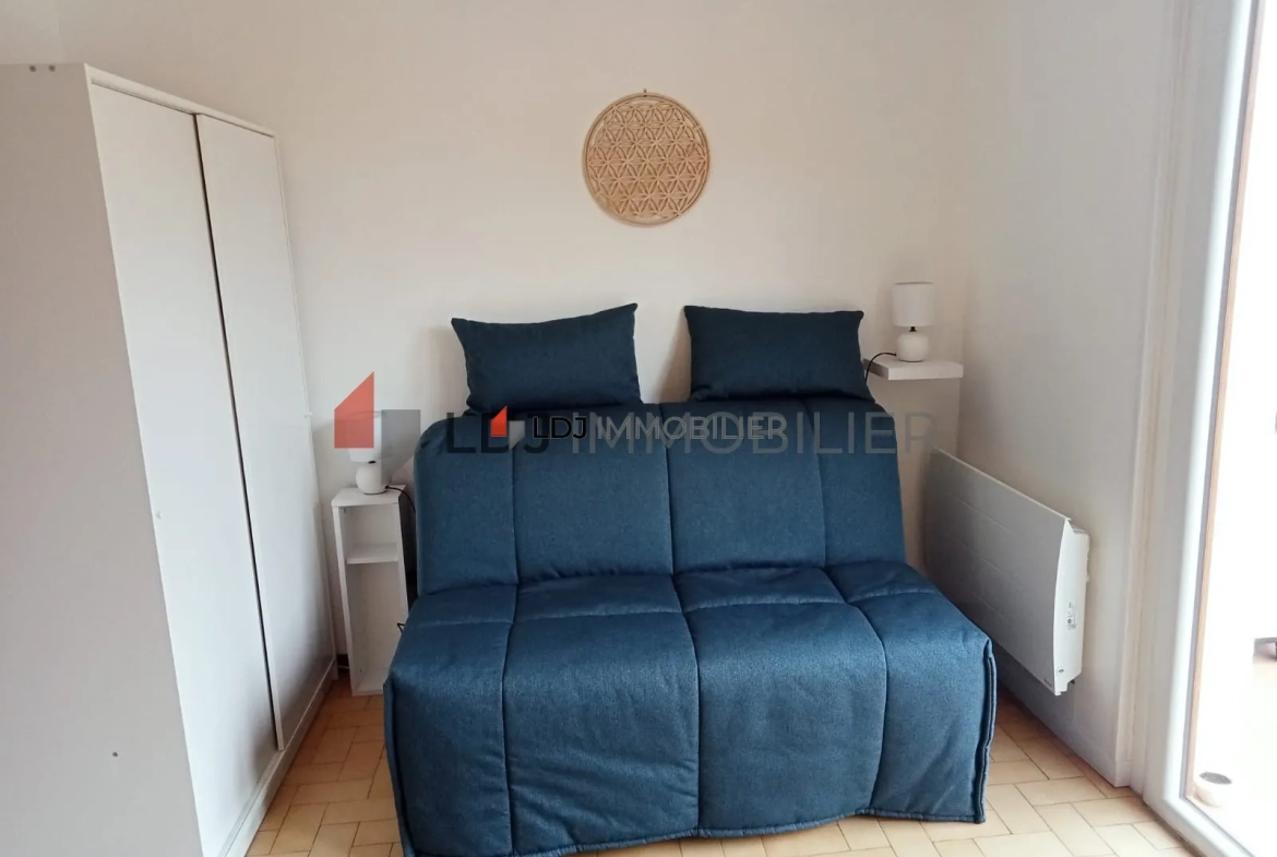Studio lumineux meublé de 18,75 m² avec balcon à Amélie-les-Bains-Palalda 