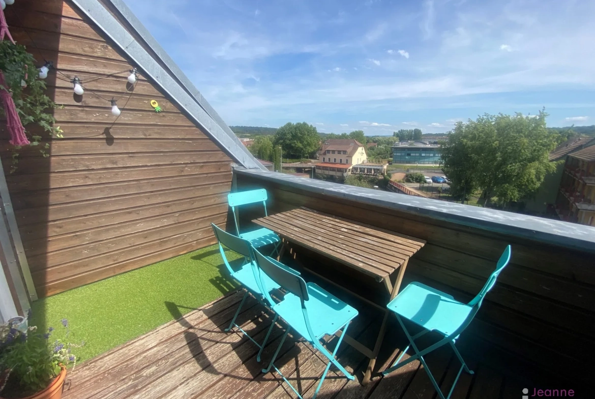 Vente appartement T5 duplex avec terrasse et garage à Héricourt 