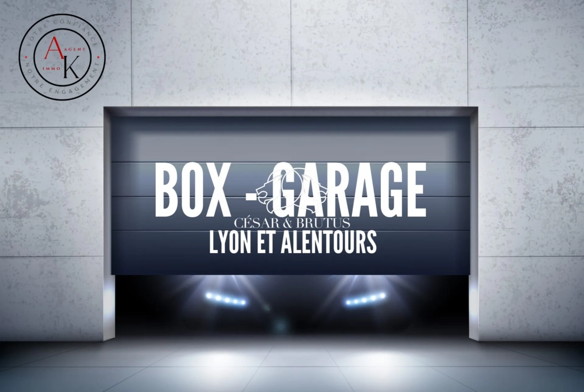 Garage sécurisé de 15 m² à vendre à Bron, proche transports 