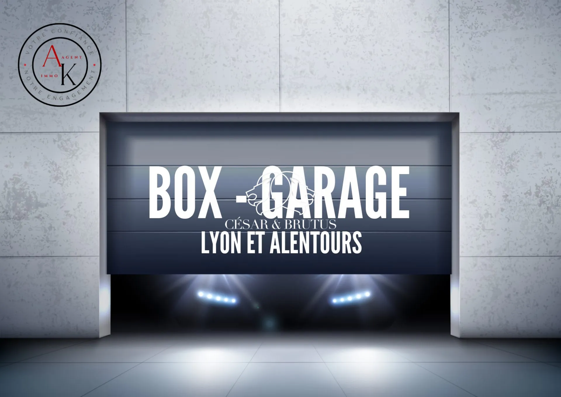 Garage sécurisé de 15 m² à vendre à Bron, proche transports 