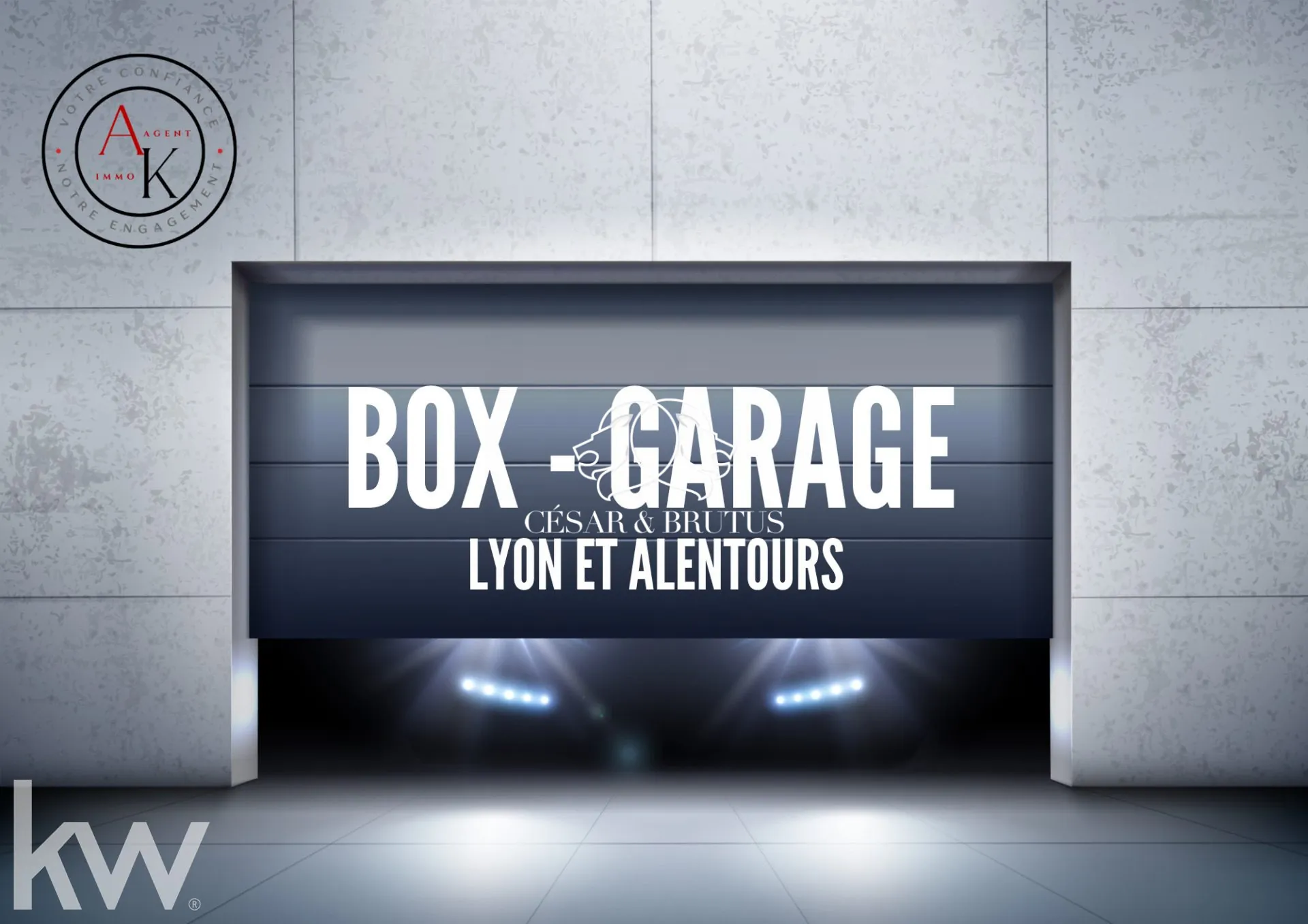 Garage sécurisé de 15 m² à vendre à Bron, proche transports 