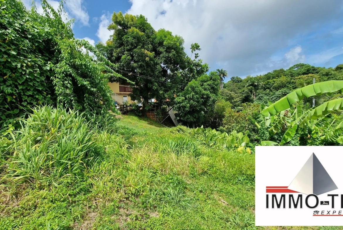 Terrain constructible au Robert de 407 m² en vente - Opportunité rare en Martinique 
