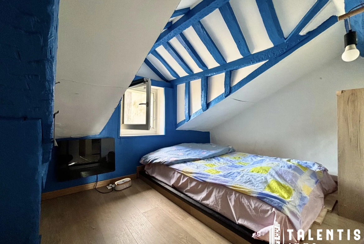 Appartement 2 pièces lumineux à Nantes proche CHU – Dernier étage 