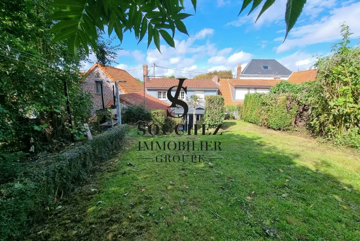 Maison en pierres blanches rénovée à Mont-Saint-Eloi - Jardin et Veranda 