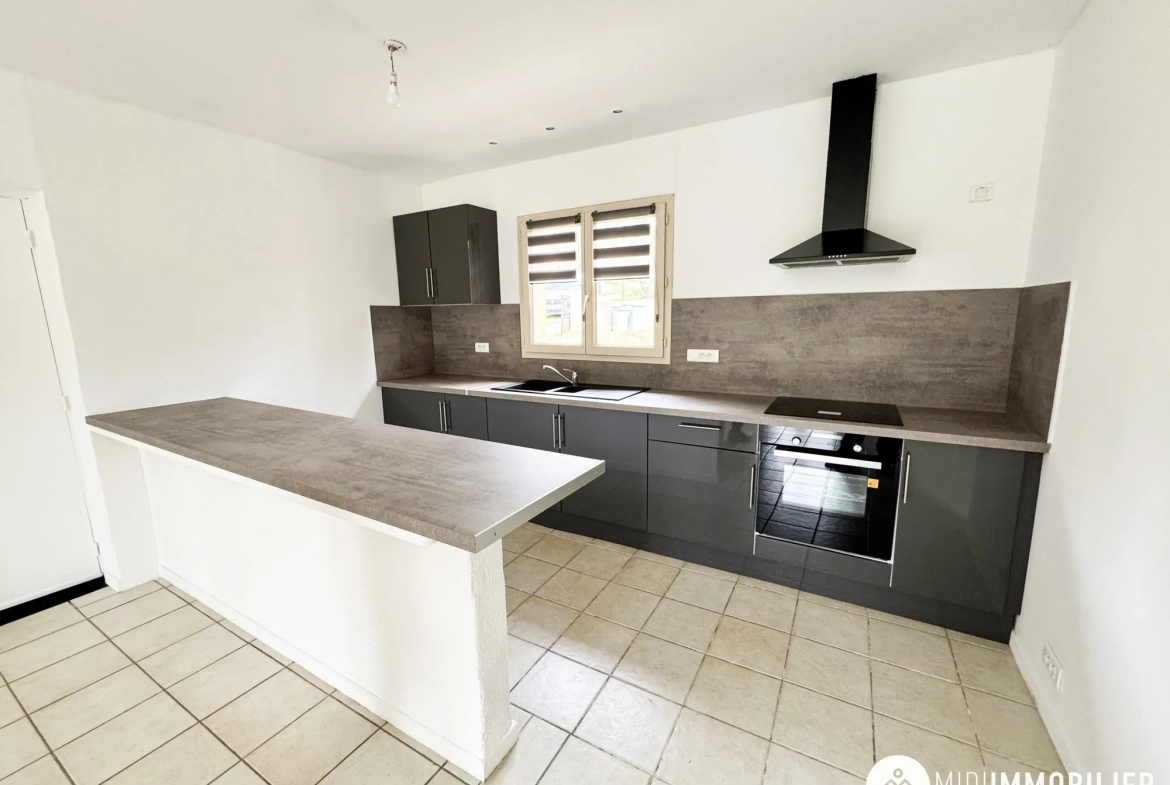 Maison de campagne rénovée à Monestiés – 103 m² avec grand terrain et garage 