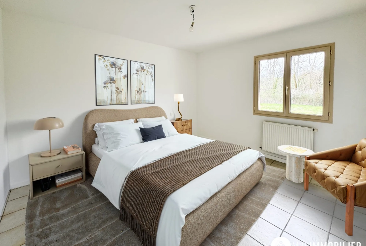 Maison de campagne rénovée à Monestiés – 103 m² avec grand terrain et garage 