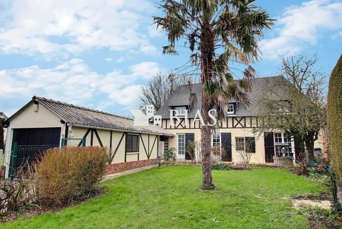 Maison normande à Bourg-Achard avec 2 chambres et terrain de 340 m² 