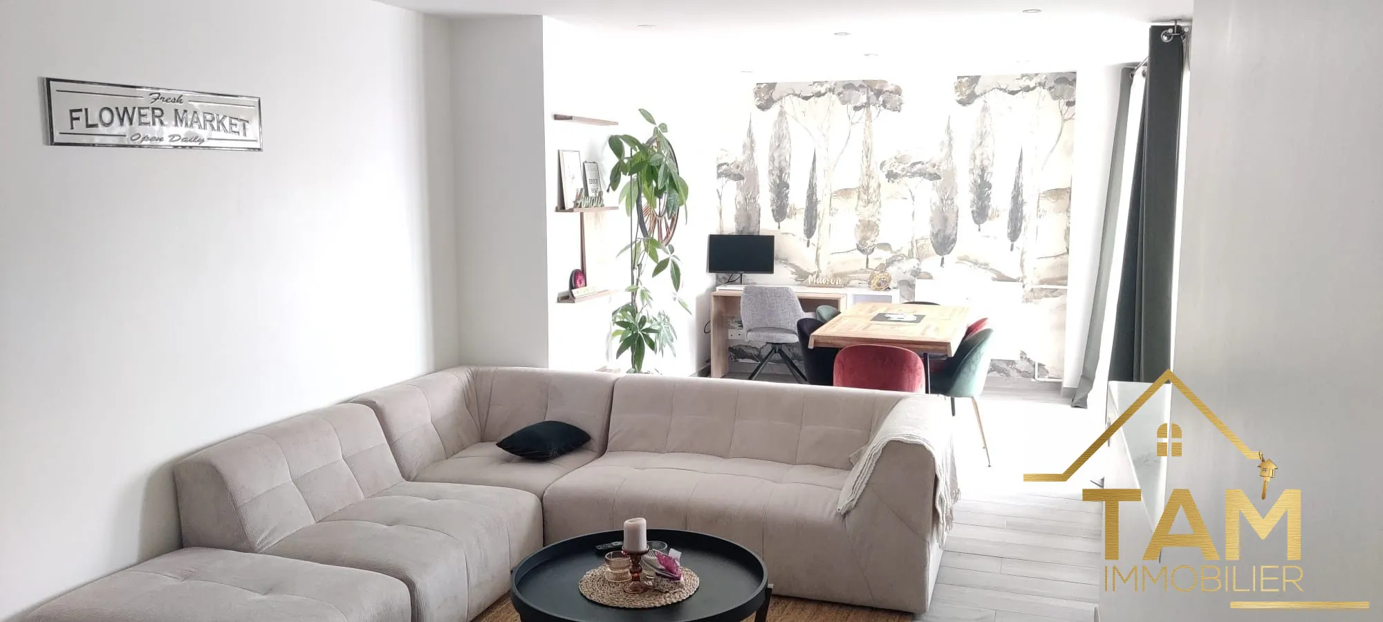 Appartement T3 lumineux avec balcon à Trappes, résidence sécurisée 