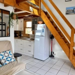 Pavillon 2 pièces avec mezzanine, vue mer, piscine, Narbonne-Plage