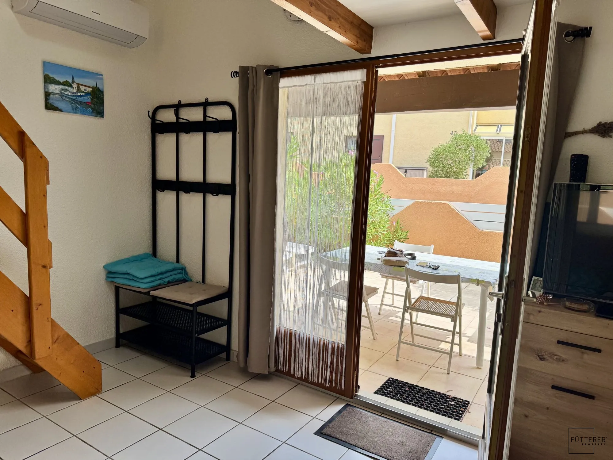 Pavillon 2 pièces avec mezzanine, vue mer, piscine, Narbonne-Plage 