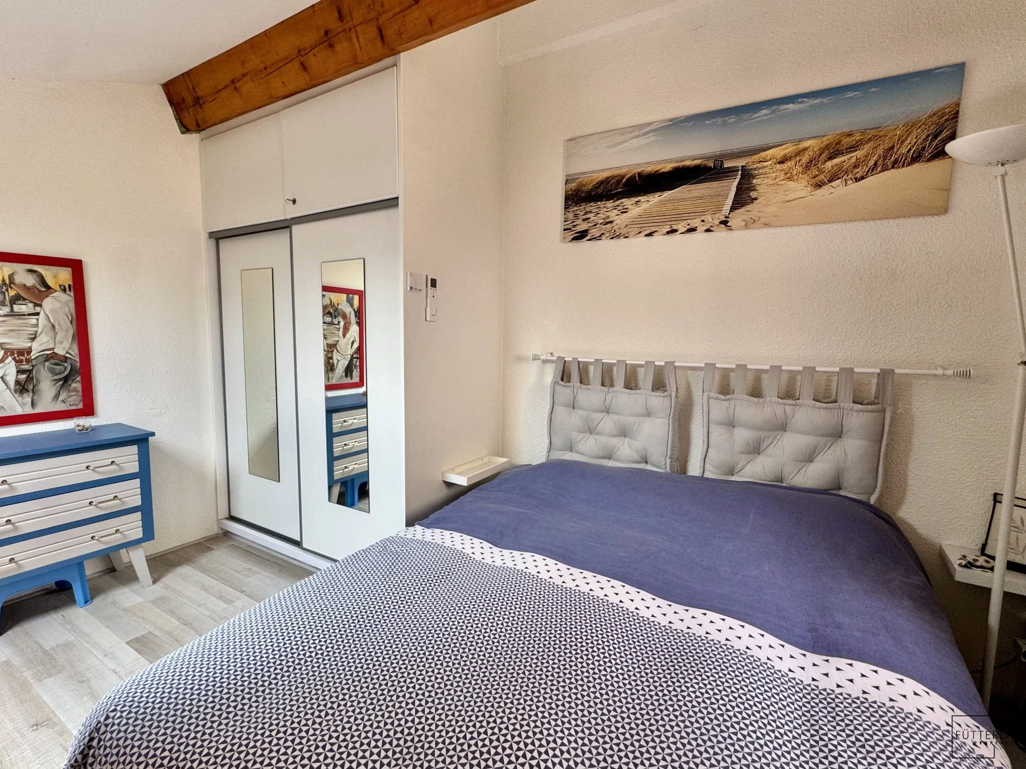 Pavillon 2 pièces avec mezzanine, vue mer, piscine, Narbonne-Plage 