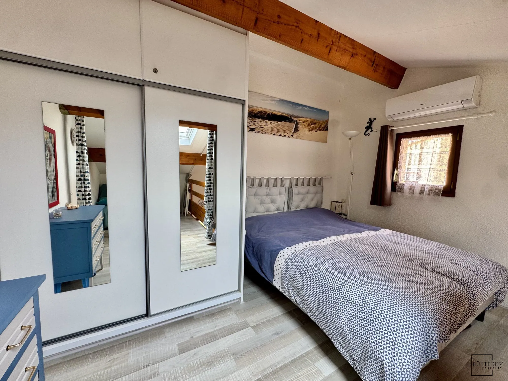 Pavillon 2 pièces avec mezzanine, vue mer, piscine, Narbonne-Plage 