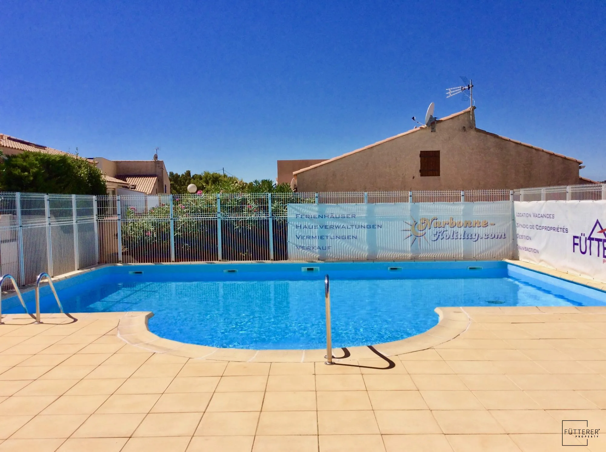 Pavillon 2 pièces avec mezzanine, vue mer, piscine, Narbonne-Plage 