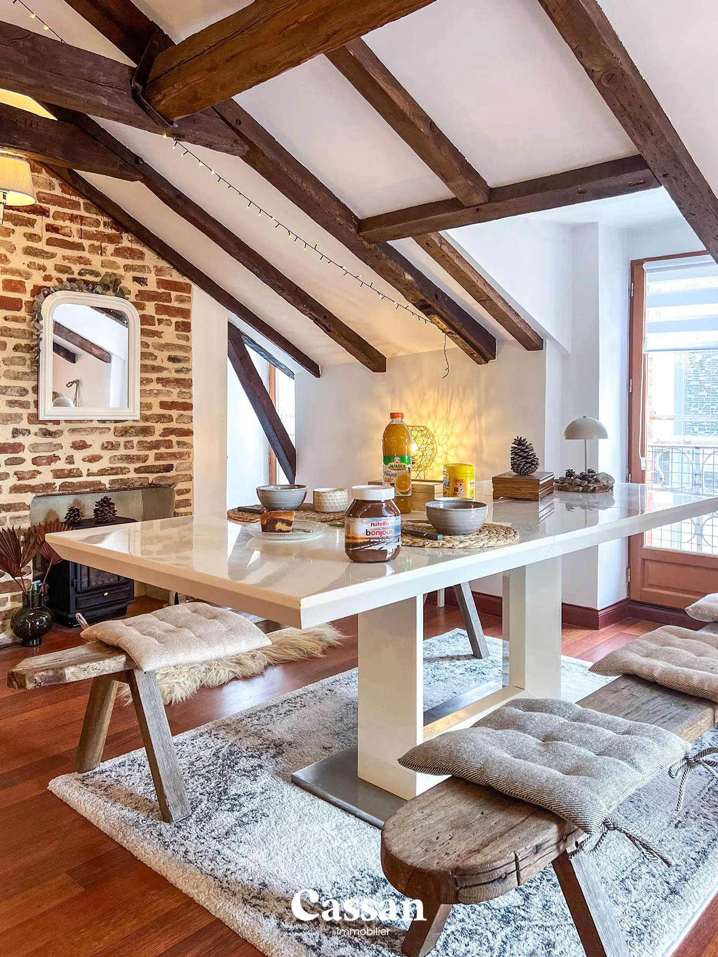 Charmant appartement 3 pièces avec charme ancien à Aurillac secteur Carmes 