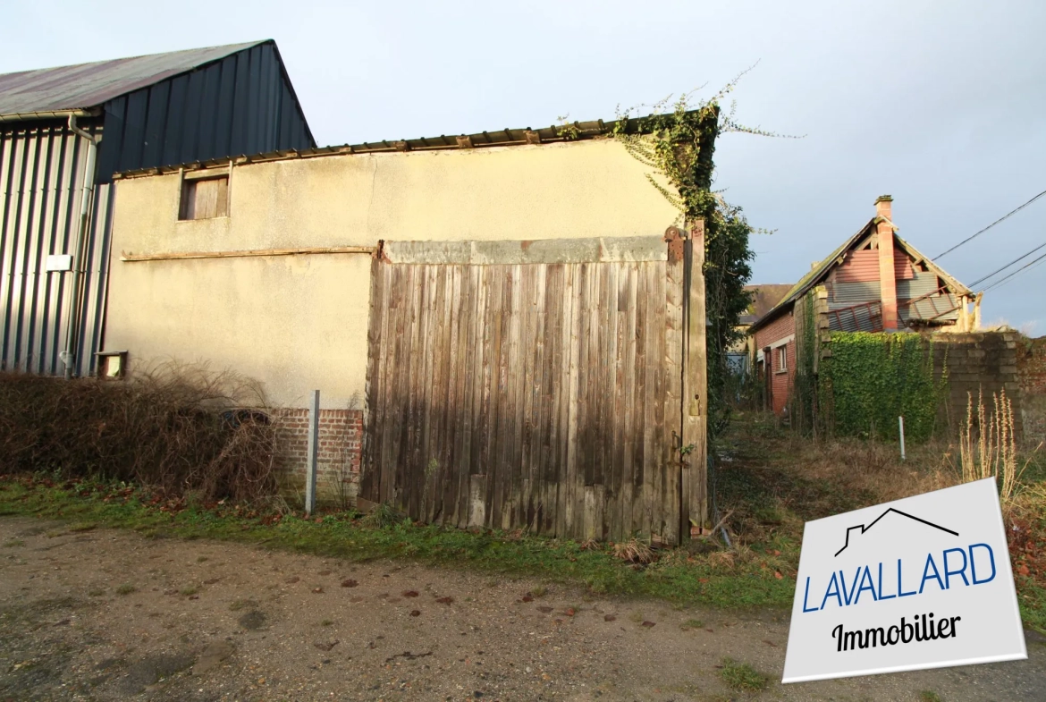 Maison à rénover à Hérissart – 92 m², terrain de 740 m², fort potentiel 
