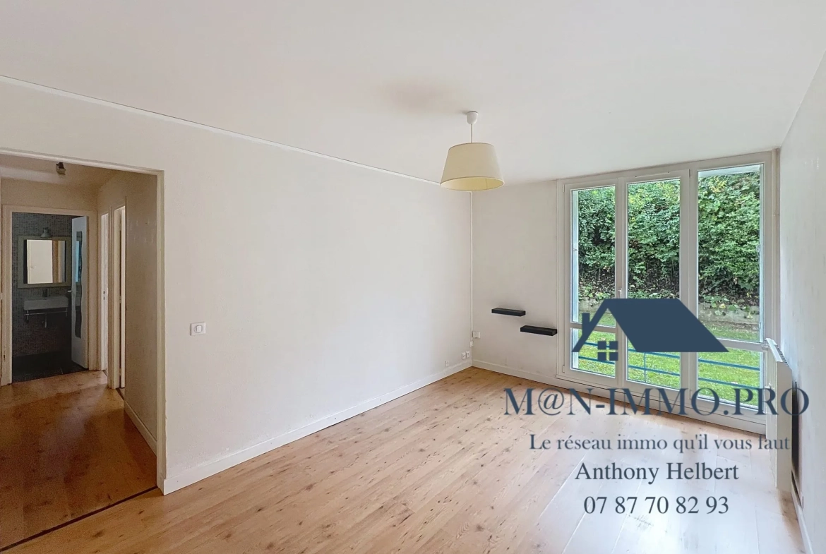 Appartement T3 rénové à vendre à Saint-Brieuc – 55,8 m² avec balcon et parking 