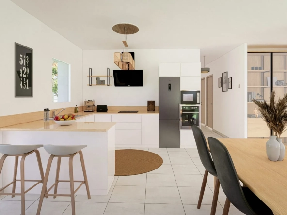 Maison neuve à construire à Outrepont - Modèle EUCALYPTUS, 3 chambres