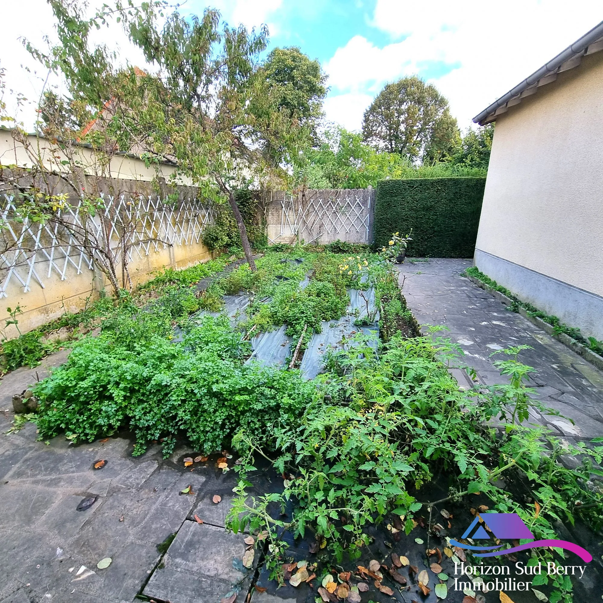 jardin sans vis à vis Maison à vendre à Saint-Denis-de-Jouhet avec jardin et garage 
