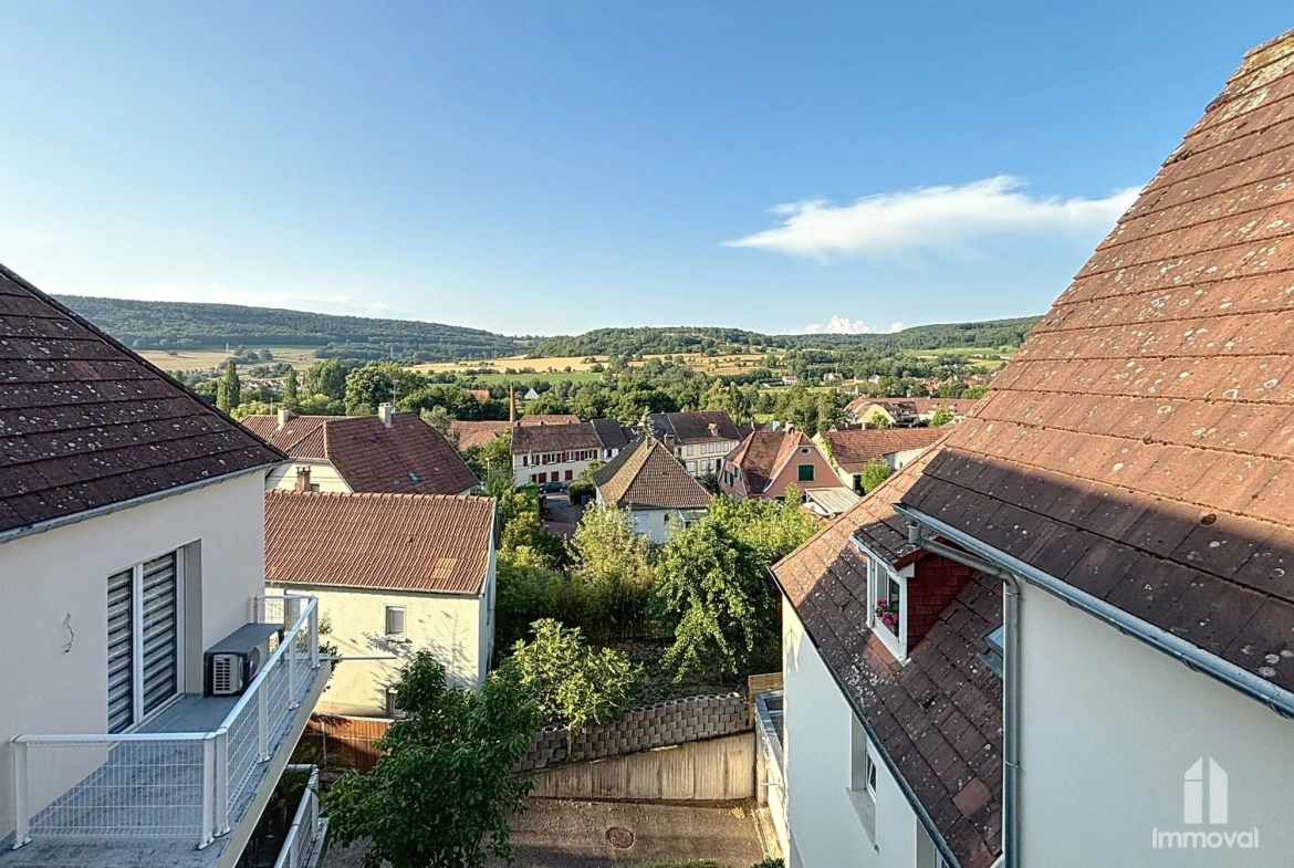 Appartement Duplex T3 à Wasselonne de 56,60 m² avec parking et cave 