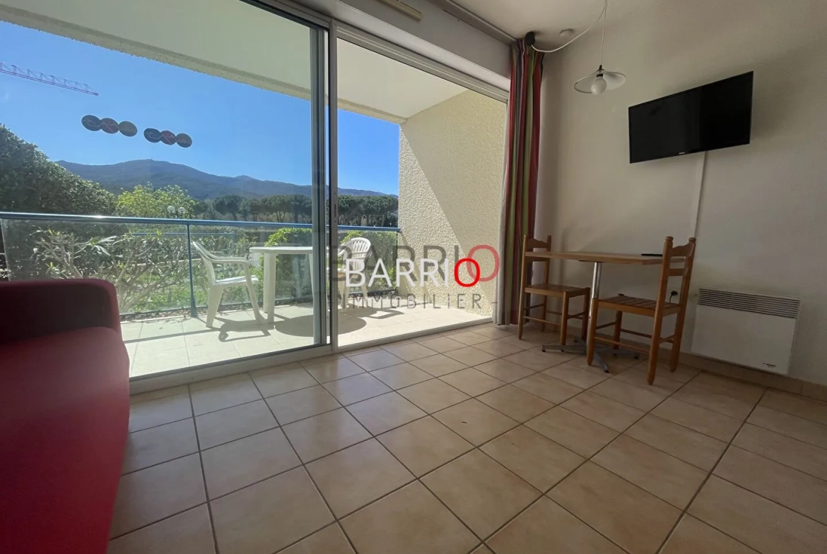 Appartement en port d'Argelès-sur-Mer avec vue, piscine et parking sécurisé 