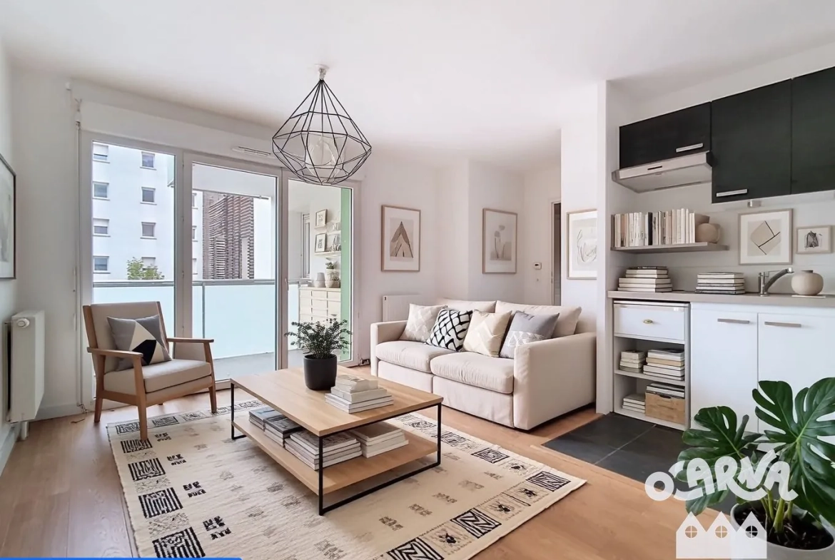 Appartement T2 de 45,34 m² avec terrasse et parking à Saint-André-Lez-Lille 