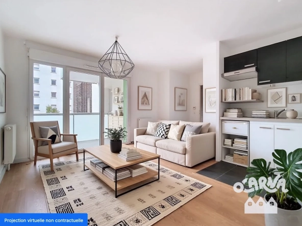 Appartement T2 de 45,34 m² avec terrasse et parking à Saint-André-Lez-Lille