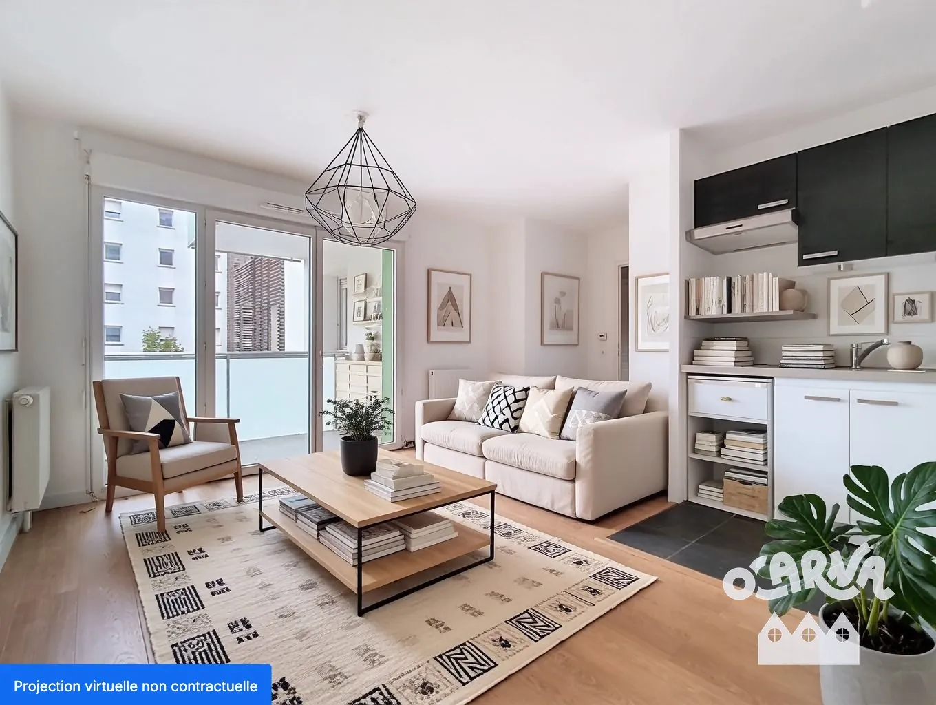 Appartement T2 de 45,34 m² avec terrasse et parking à Saint-André-Lez-Lille 